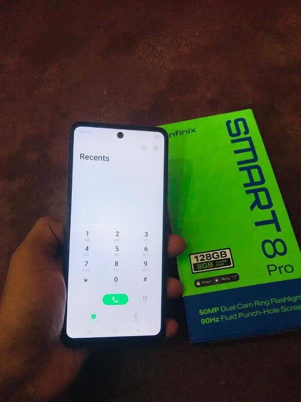 infinix smart 8pro 4gb ram 128gb mamre full box 10by10 All OK 2