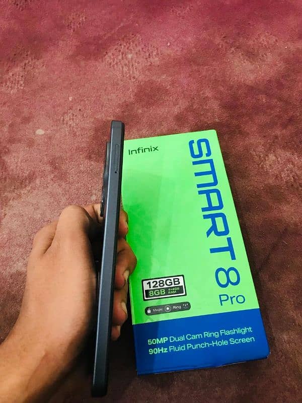 infinix smart 8pro 4gb ram 128gb mamre full box 10by10 All OK 6