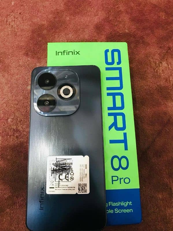 infinix smart 8pro 4gb ram 128gb mamre full box 10by10 All OK 8