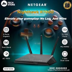 NETGEAR Nighthawk R7000 Smart Wi-Fi Router-AC1900 Wireless  (With Box)