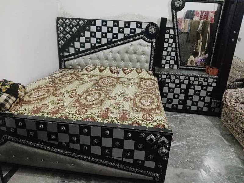 bed with side tables and dressing 1