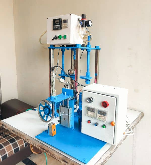 Automatic Cable Molding, Soldering Machine + 50kg Compressor 14