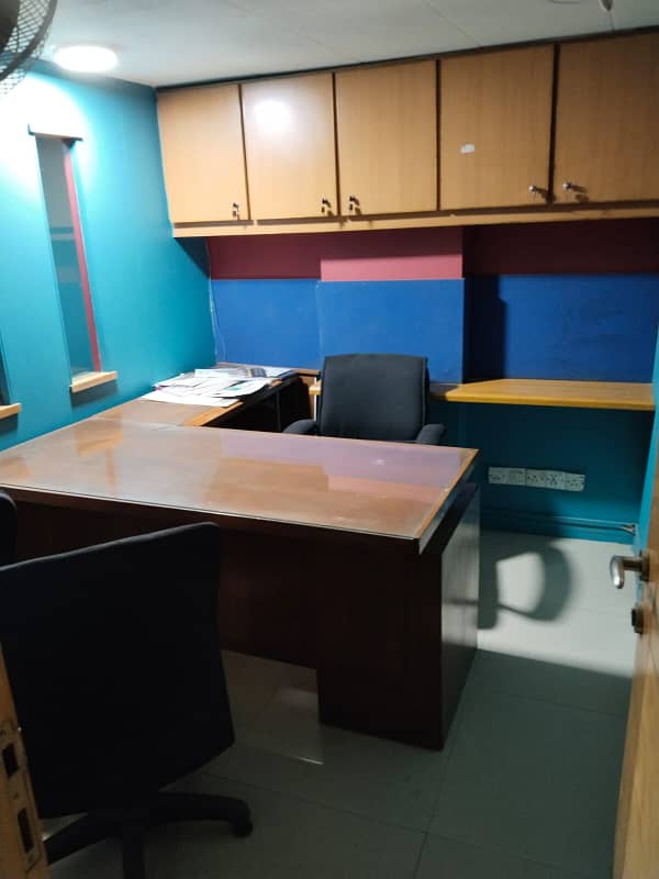 1800 Sqft Office Semi Furniture Office Mezzi Front Entrance For Rent 3