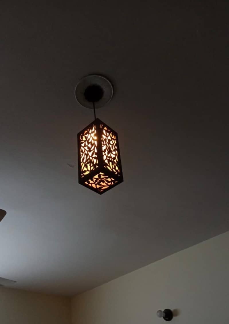 Wooden Pendant Ceiling Hanging Light Lamp 1