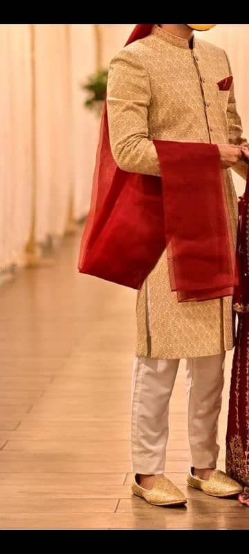 Men's Groom Sherwani for Sale - High Quality, Used Once 0