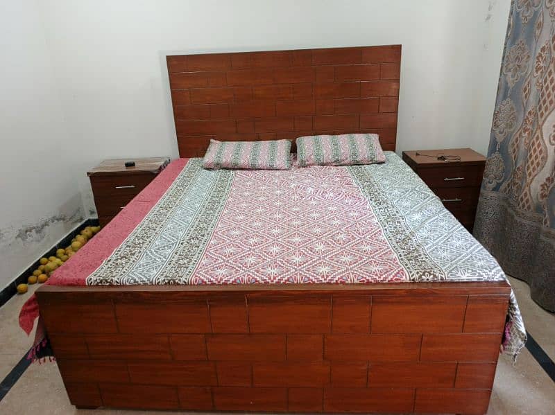 Wooden Bed Set / Double Bed Set / poshish bed / Bed Set 0