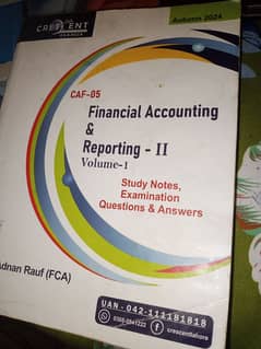 financial accounting and reporting 2 (FAR2) CAF-05 by sir adnan rauf