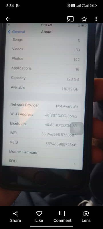 iPhone 7.128GB MEMORY NON PTA 7