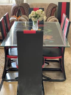 glass dining table