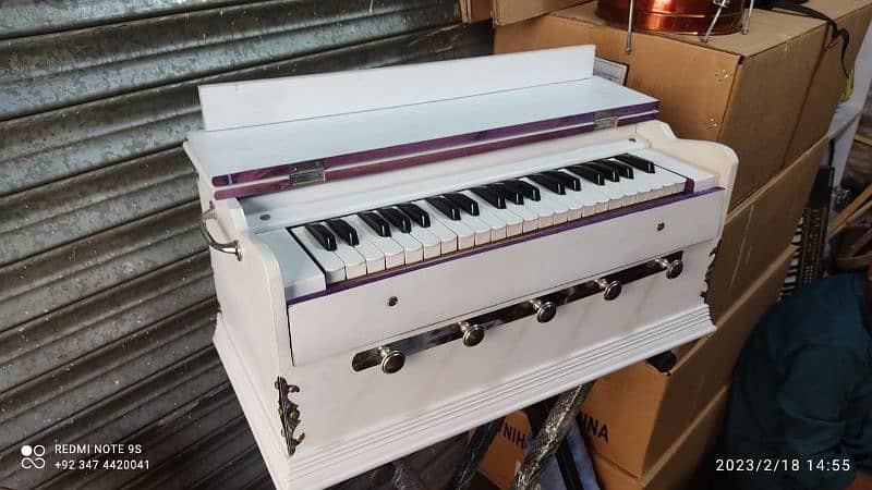 Brand new indian harmonium White colour 3