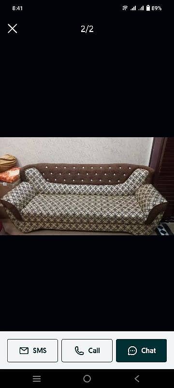 Sofa set / 3 seater / poshish sofa / wooden sofa for sell 0