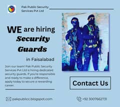 We are hiring Security Guards