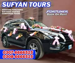 BRIDAL CAR ON RENT FORTUNER | AUDI A6 | PRADO | LIMO ON RENT | CAR V8