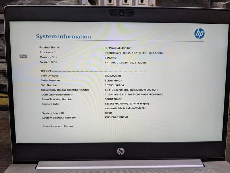 Hp ProBook 440 G7 5