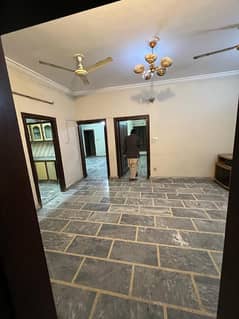 Portion for rent 2bed TV lounge darwing room kitchen 3bath bijli gas available location yosaf calony