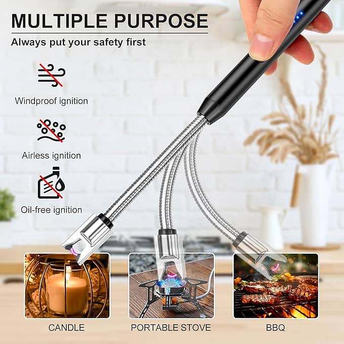 Intelligent Pulse Igniter Usb Charging BBQ Lighter Electric Arc BBQ 8