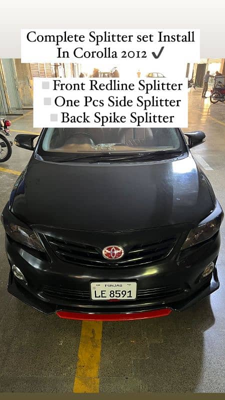 UNIVERSAL SPLITTERS FOR ANY CAR PLASTIC MATERIAL 1