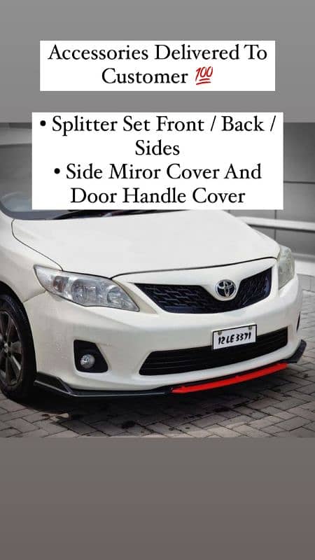 UNIVERSAL SPLITTERS FOR ANY CAR PLASTIC MATERIAL 7