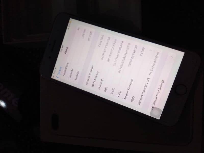 iphone 7plus  pta approved 128gb rose gold color with box 5