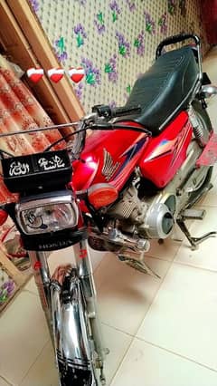 Honda 125 red color all Punjab registered 2019 model