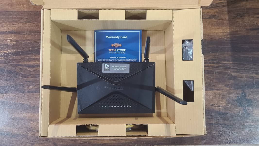 D-link 853 WiFi 5 Gigabit Router Ac1300 2000 sq. ft MU-MIMO (With Box) 8