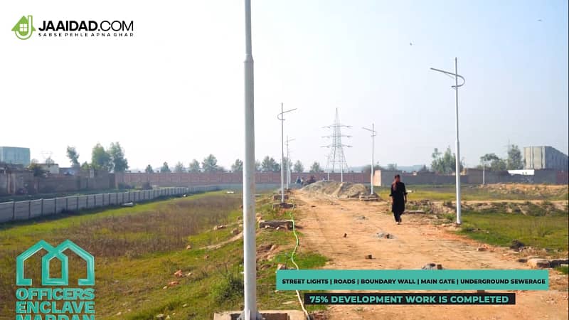 5 MARLA Prime Plots Are Available In Officers Enclave Mardan On Easy Installments 0