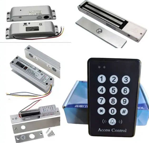 Complete Pakage Electric Door lock Access control pasword card system 0