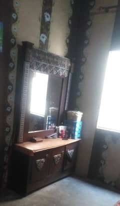 Double bed and dressing table for sale 3 years old