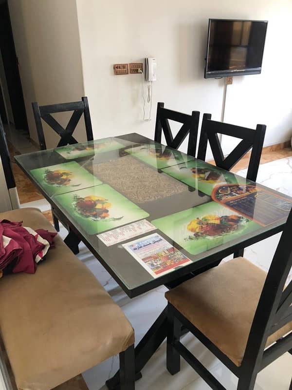 6 Seater Wooden Dining Table 1