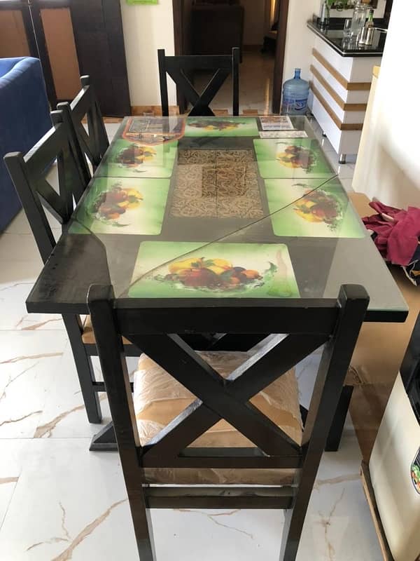 6 Seater Wooden Dining Table 2