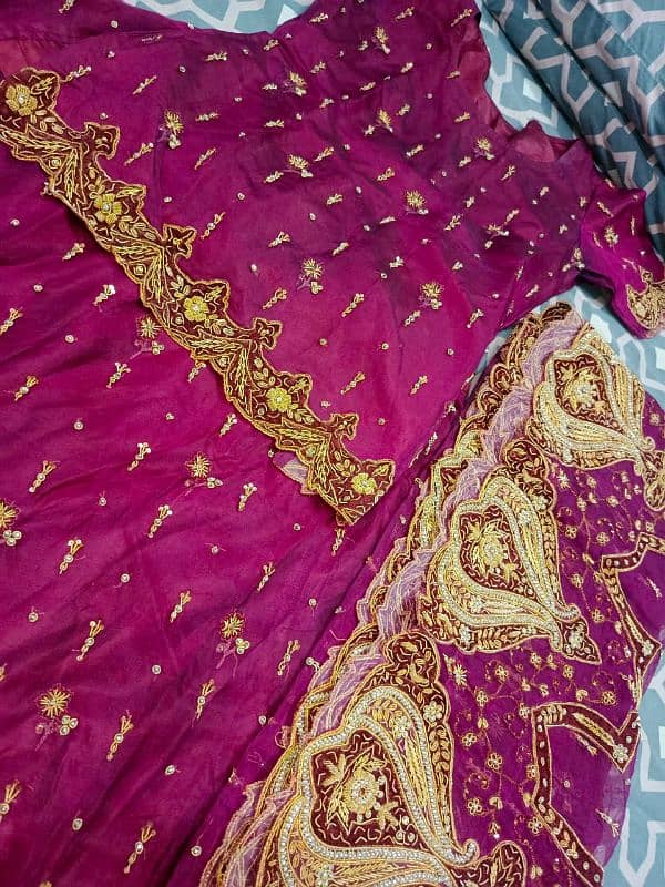 bridal lehnga full new condition only one time wear 3