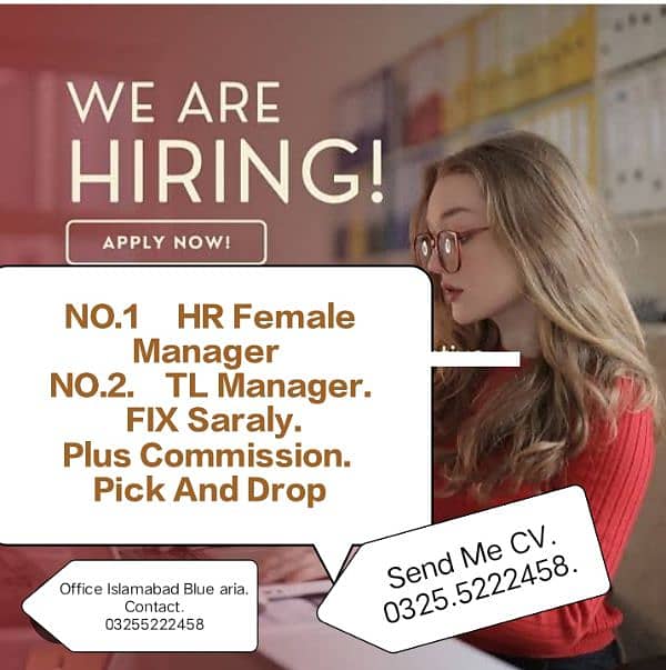 Job Offer Female And Male Fix salary + commission. contact. 03255222458 0