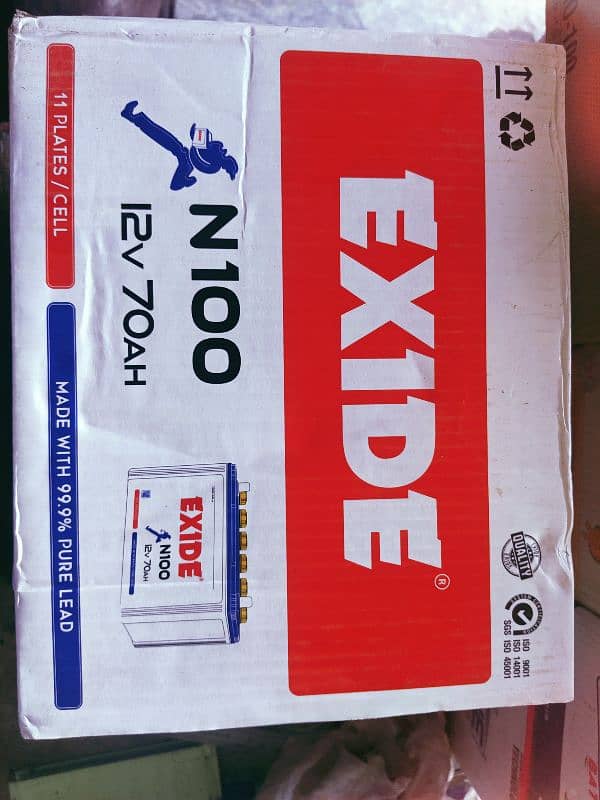 Exide N-100 11 plate with six months warranty 0