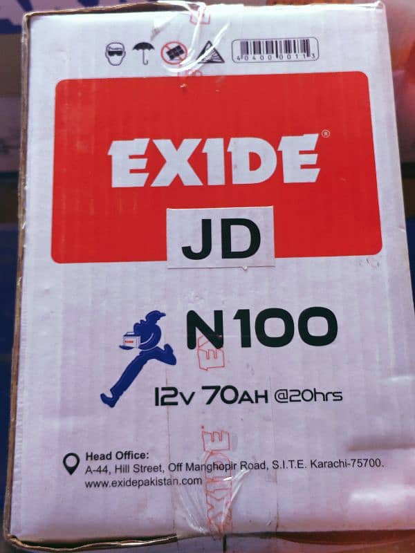 Exide N-100 11 plate with six months warranty 2