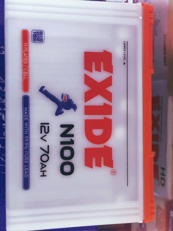 Exide N-100 11 plate with six months warranty 5