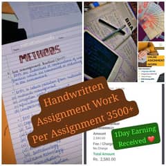 Handwritten Assignment Content Writing And Typing Work Available