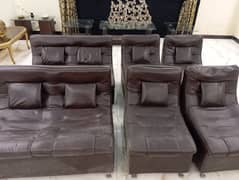 leather seat sofas