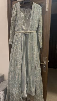 Beautiful ice blue/silver party wear gown. Flawless condition.