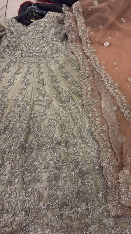 bridal dress/Brial Maxi/ Walima Maxi / Wedding Dress 7