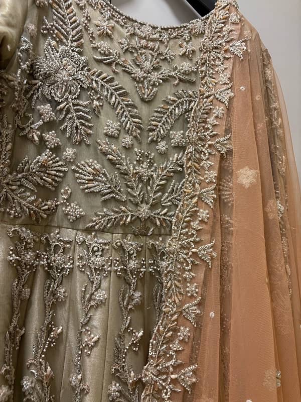 bridal dress/Brial Maxi/ Walima Maxi / Wedding Dress 8