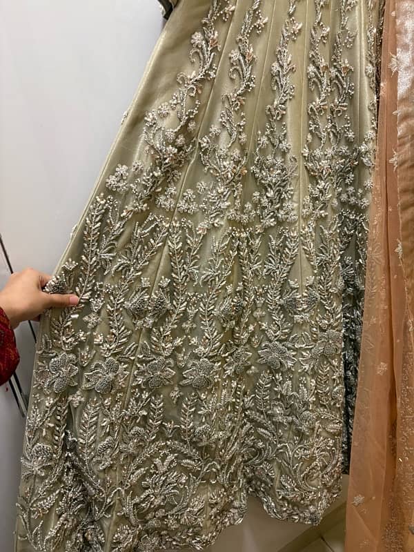 bridal dress/Brial Maxi/ Walima Maxi / Wedding Dress 10