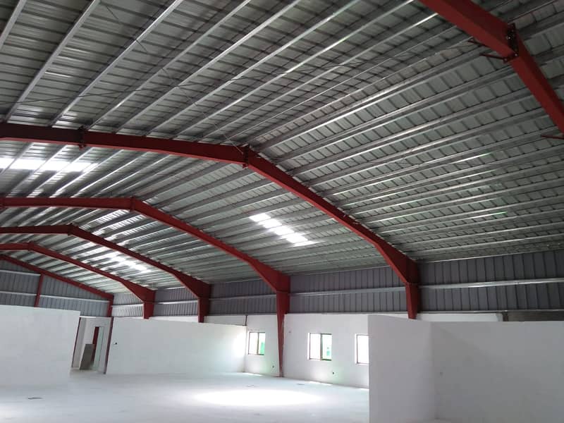 Dairy farm parking sheds big steel structure tensile shed 9