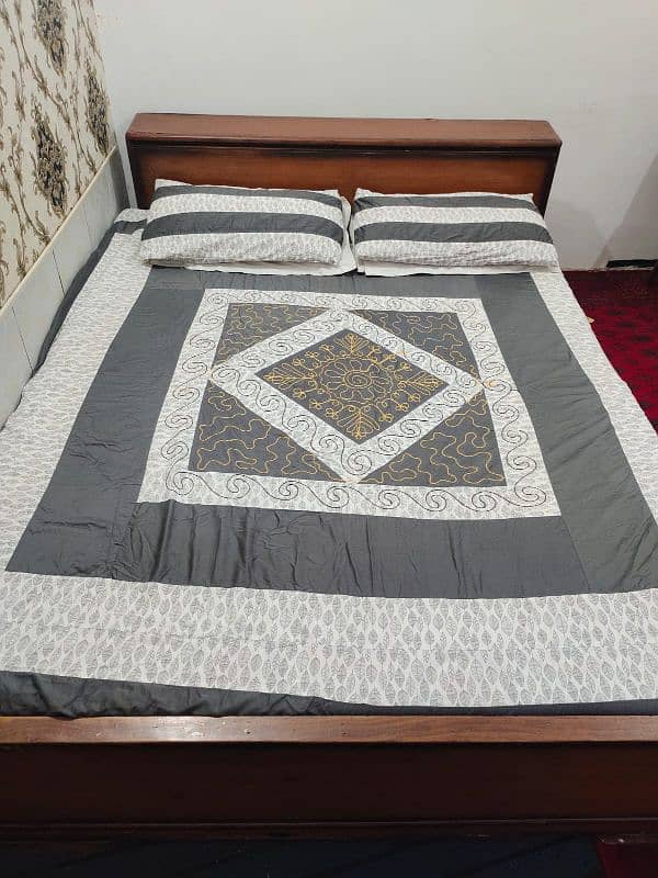 double bed with mattress 1