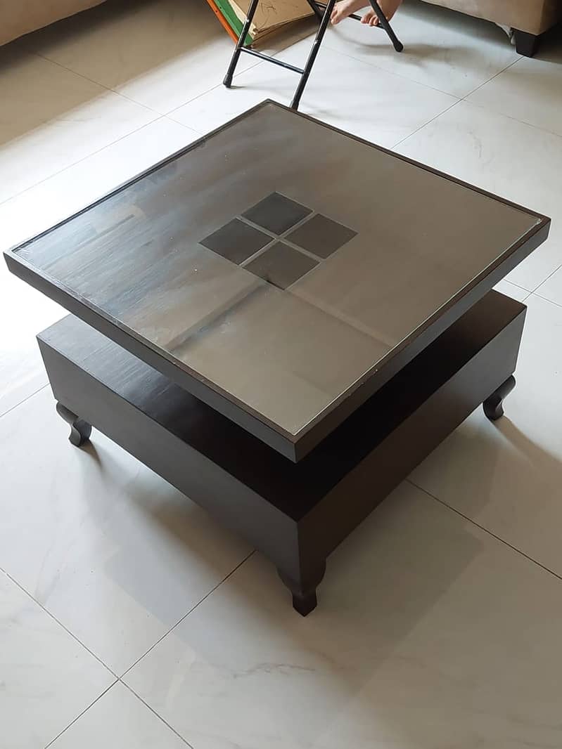 Center table with 2 side tables 2