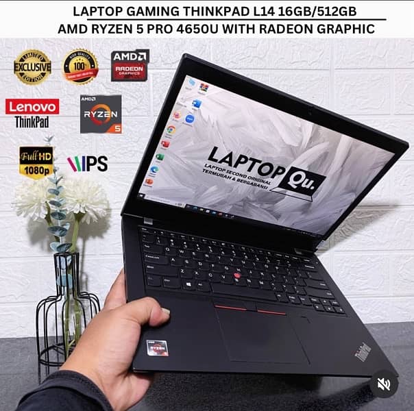 Lenovo thinkpad L14 Ryzen 5 5600u gaming machine 0