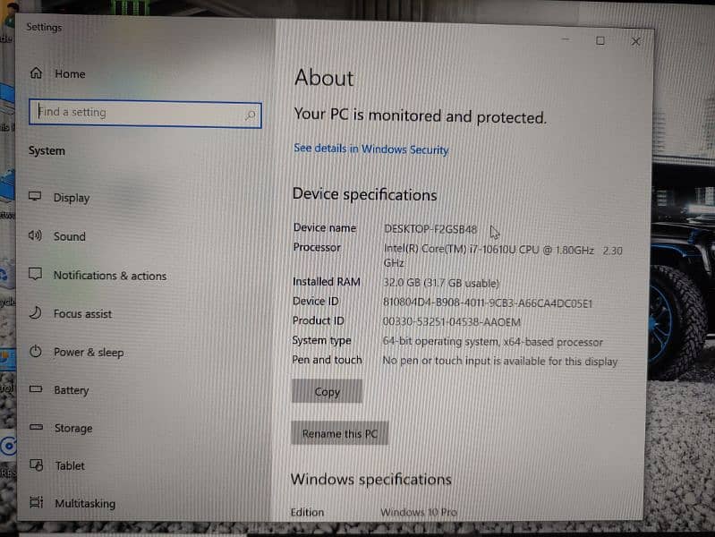 Dell Latitude 7410 (Ci7 10th gen) 32gb ram varient (A plus condition) 14