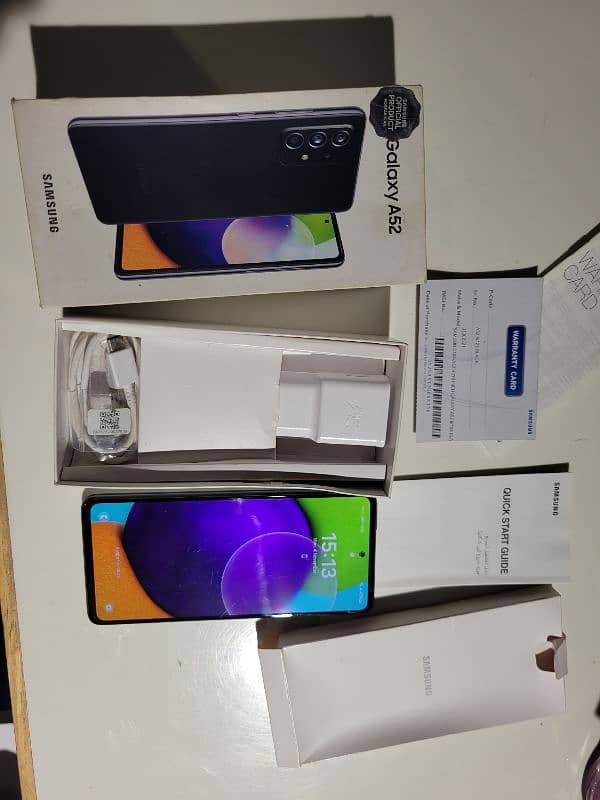 Samsung A52 F/DS 8/128 with complete Box 1