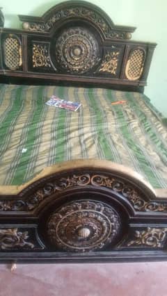 wooden Bed dressing table and side table for sale