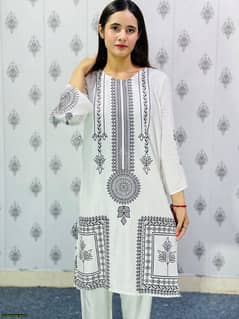 2 pc women stitched linen