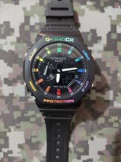 Casio G Shock original watch model GA-2100 Rainbow Style